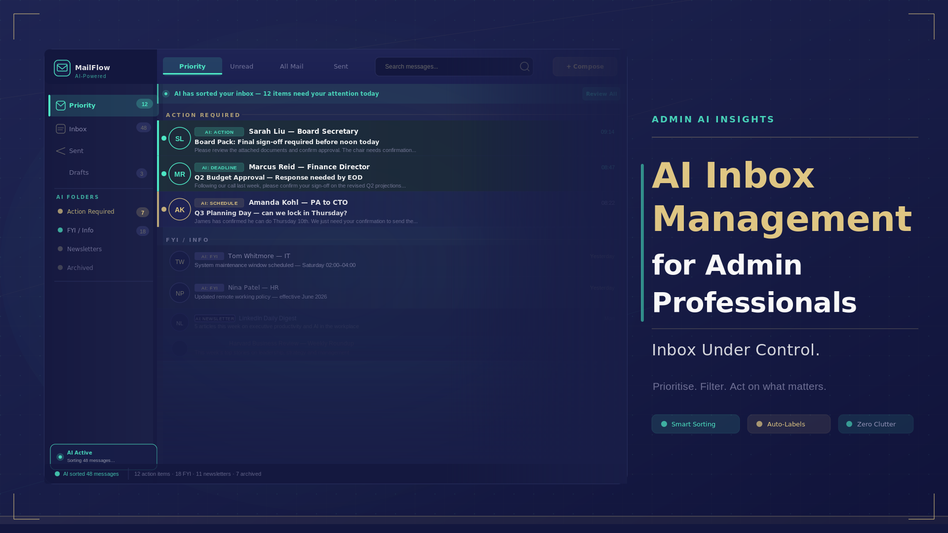 AI Inbox Management for Admin Professionals