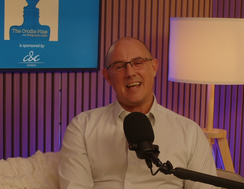 Craig Bryson in podcast studio